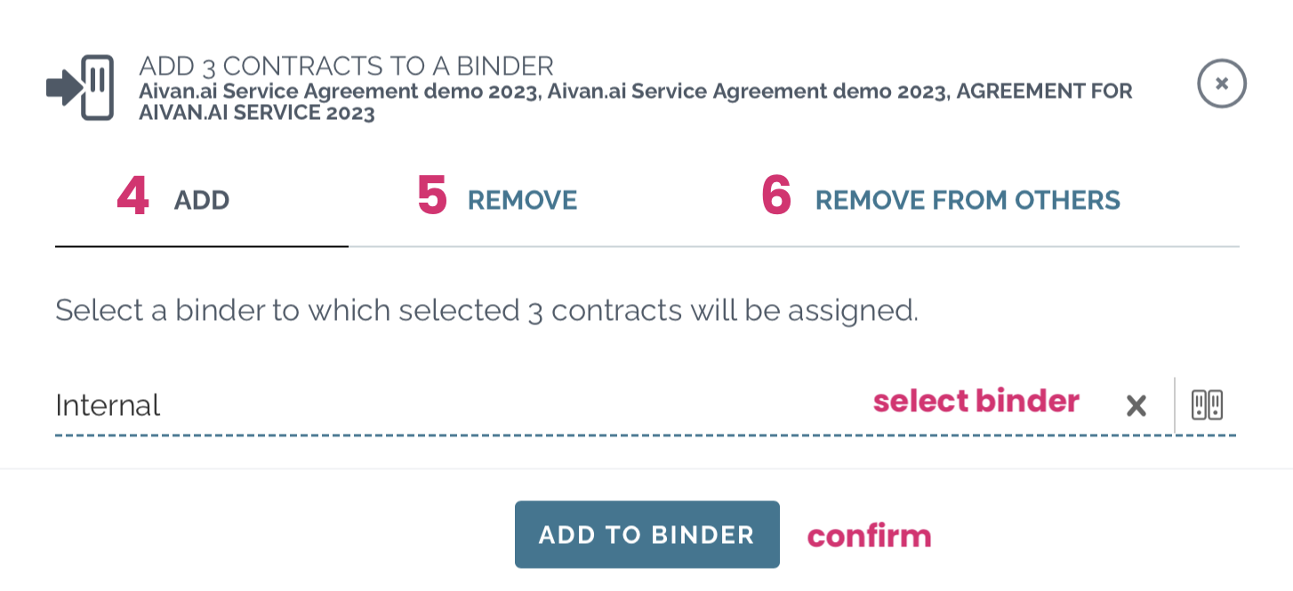 zefort add remove remove from others