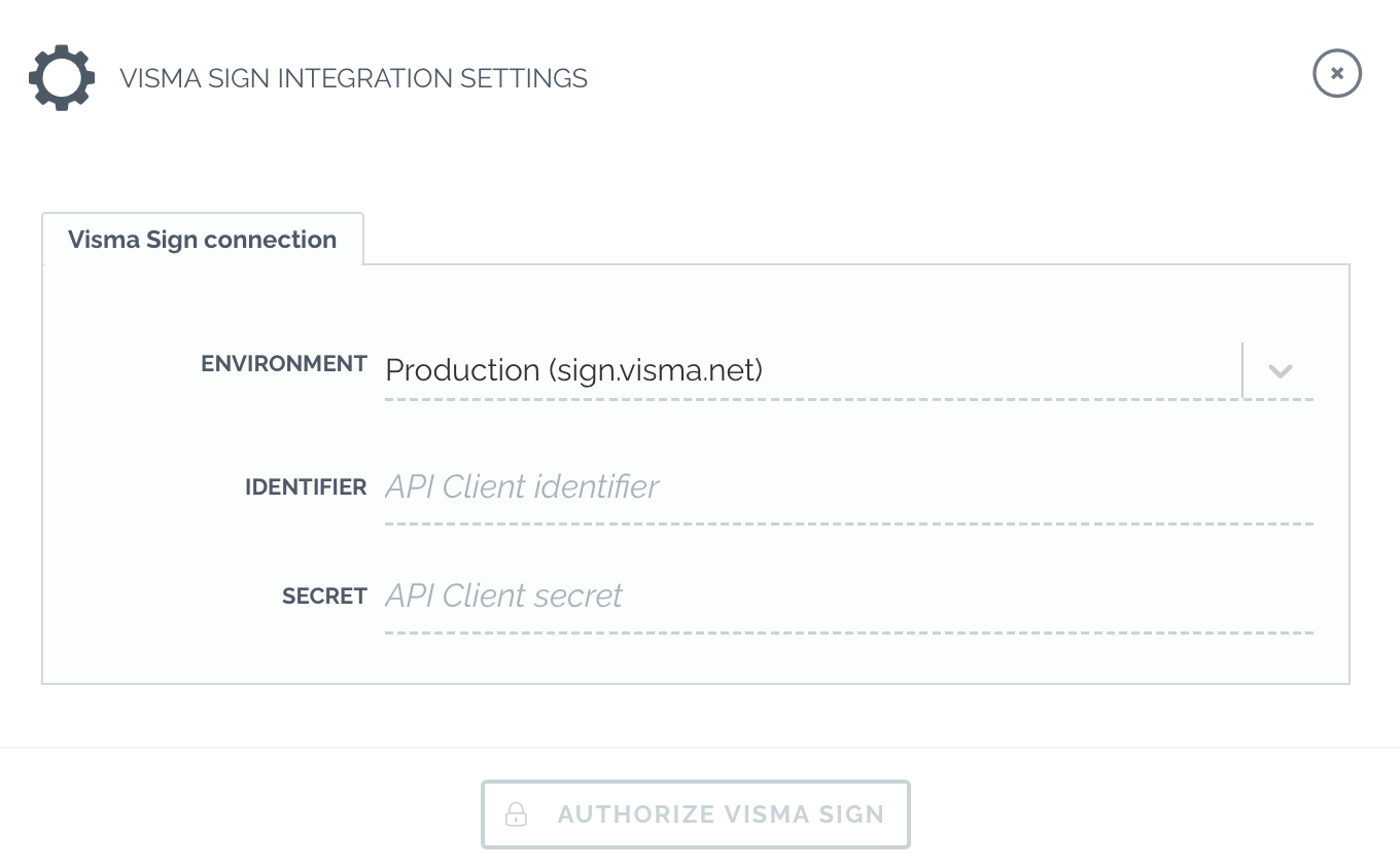 zefort connect to visma sign