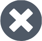 zefort sign - close icon